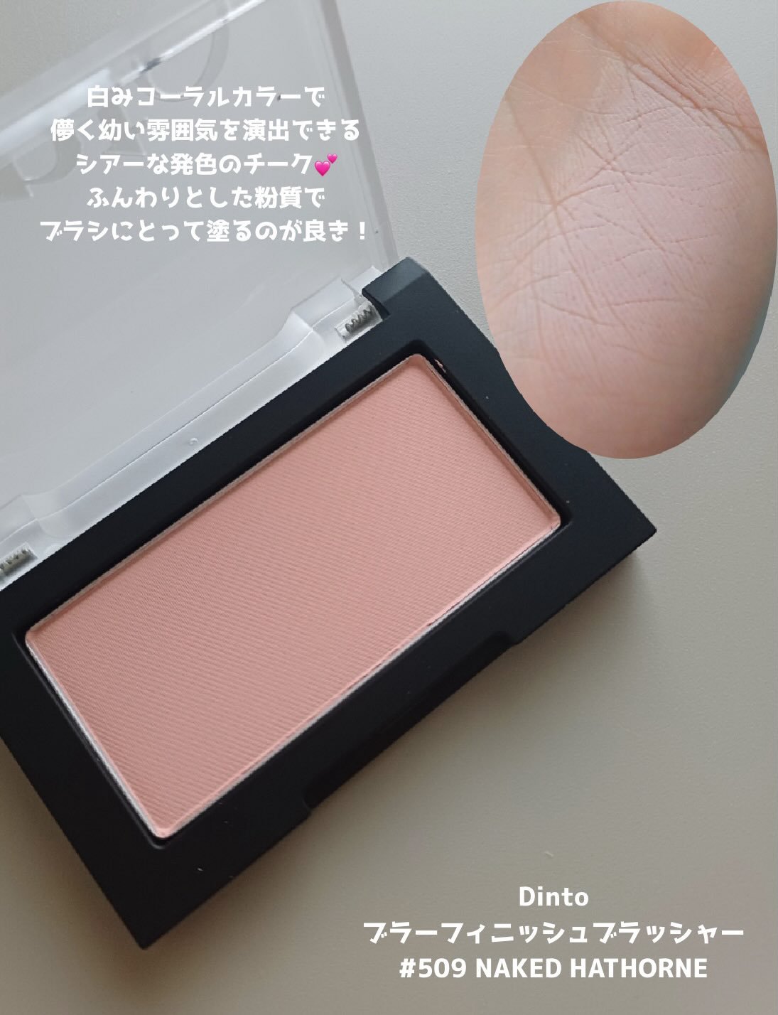 ブラーフィニシュブラッシャー/Dinto/パウダーチークを使ったクチコミ（3枚目）