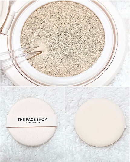 インクラスティングクッションファンデーション/THE FACE SHOP/クッションファンデーションを使ったクチコミ(5枚目)