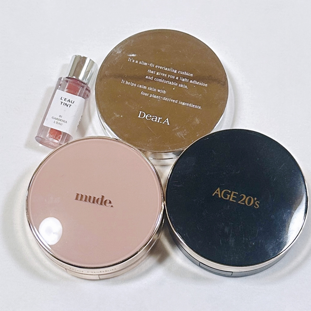 \断捨離and使い切りコスメ🍃/

────────────
☁️Dear.A
🛒スリムフィット エバーラスティング クッション
☁️mude.
🛒ハグクッション
☁️AGE20’s
🛒SIGNATURE ESSENCE COVER