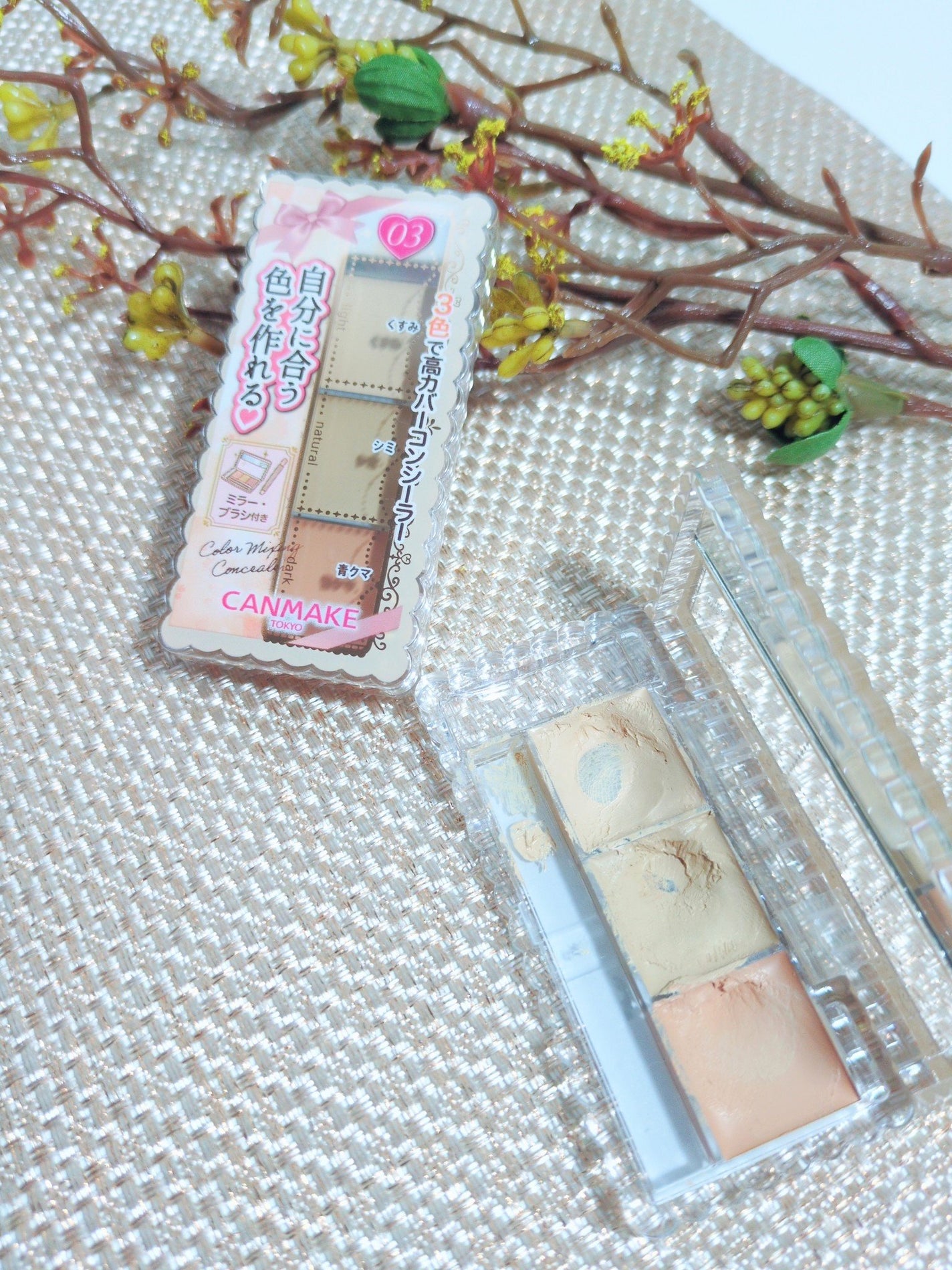 カラーミキシングコンシーラー/キャンメイク/パレットコンシーラーを使ったクチコミ(1枚目)