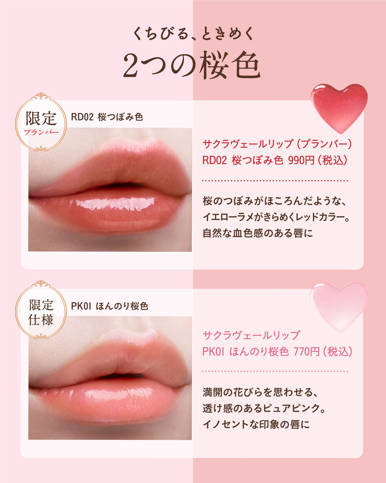 サクラヴェールリップ/パラドゥ/リップクリームを使ったクチコミ（1枚目）