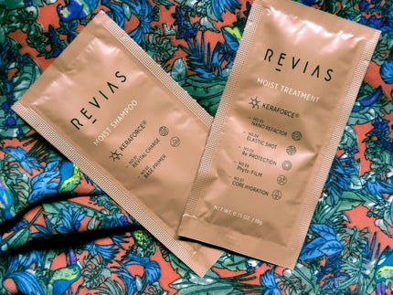 高配合リバイタルコンクPPT35 モイストシャンプー/高浸透ケラフォースRxセラム0.7 モイストトリートメント モイスト 1DAY トライアル 10mL+10g/REVIAS/市販シャンプーの画像