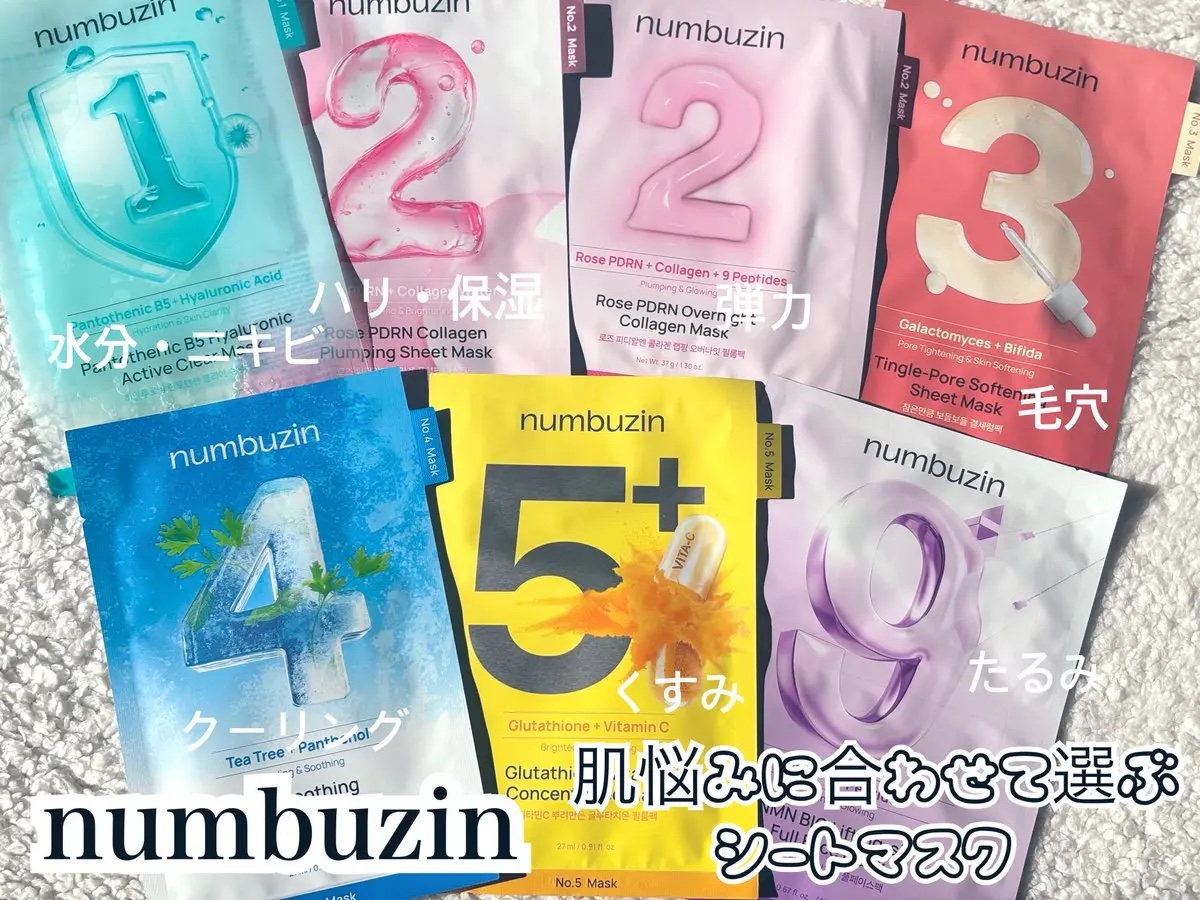 2番 うるもち65％コラーゲンシートマスク/numbuzin/シートマスク・パックを使ったクチコミ（1枚目）