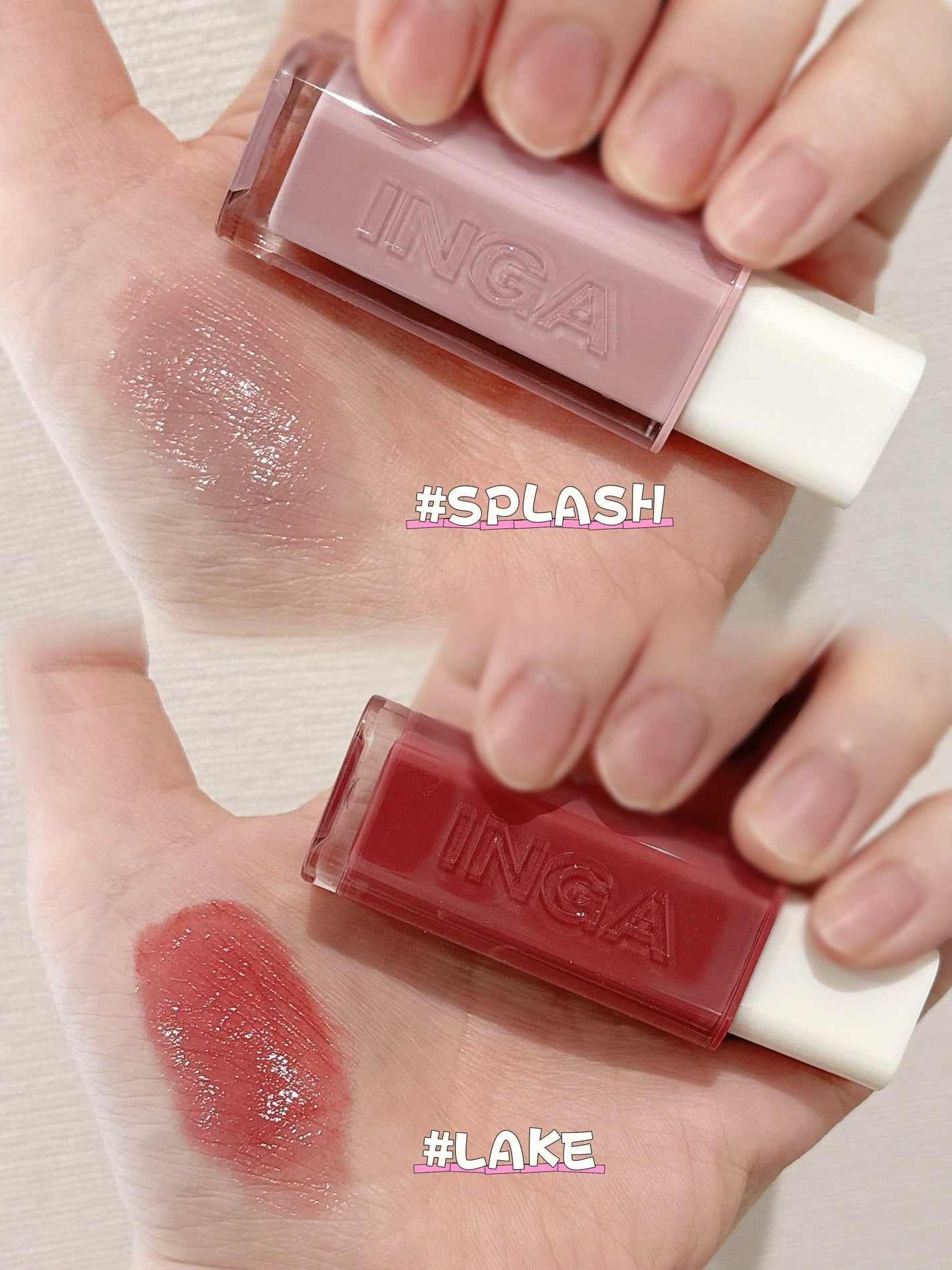 ウォーターグローリップティント/INGA/リップティントを使ったクチコミ(2枚目)