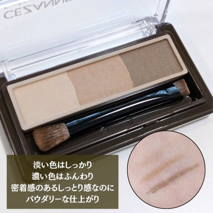 アイブロウ&シェードパウダー/CEZANNE/パウダーアイブロウを使ったクチコミ(2枚目)