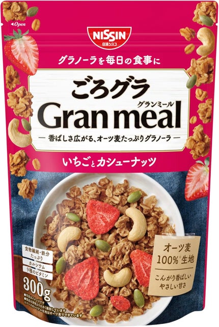 日清シスコ ごろグラ Gran meal いちごとカシューナッツ