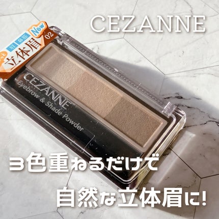 アイブロウ&シェードパウダー/CEZANNE/パウダーアイブロウを使ったクチコミ(1枚目)
