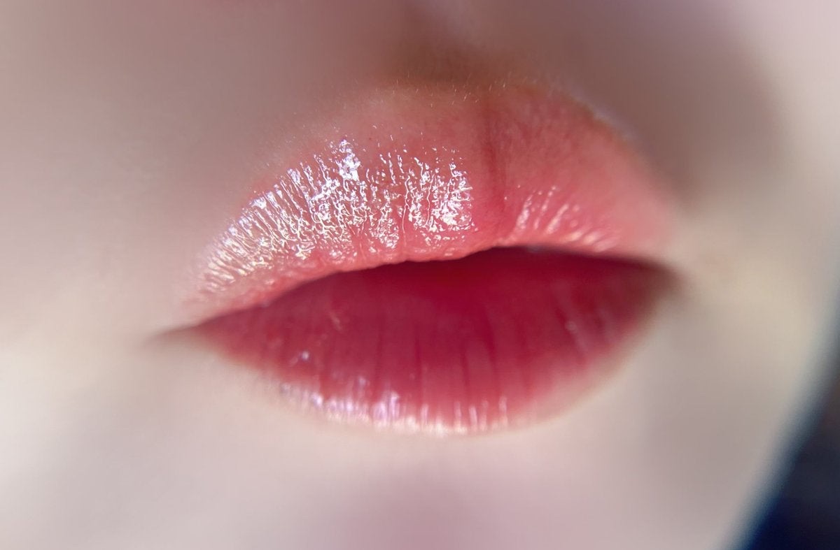 リップグロウボム PK215 さくらボム/マキアージュ/リップティントを使ったクチコミ（3枚目）