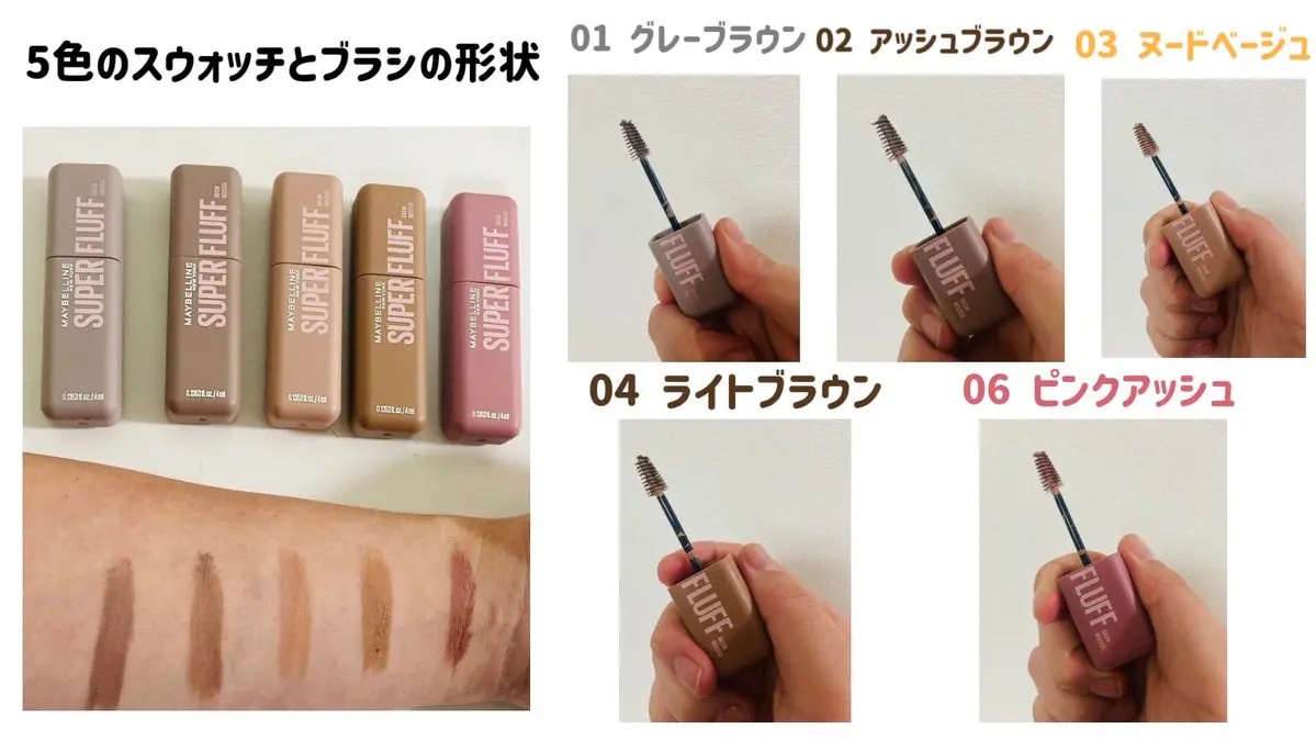 ＳＰ フラッフ ブロウ ムース/MAYBELLINE NEW YORK/眉マスカラを使ったクチコミ（2枚目）