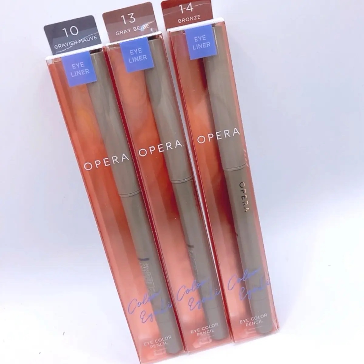 
JCLA / 日本化粧品検定協会様のキャンペーンでいただきました。

✎𓈒𓂂𓏸 オペラ アイカラーペンシル 
         10 GRAYISH MAUVE
         13 GRAY BEIGE
         14 