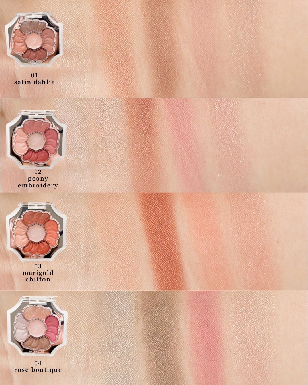 ジルスチュアート ドレスドブルーム アイズ/JILL STUART/アイシャドウパレットを使ったクチコミ(4枚目)