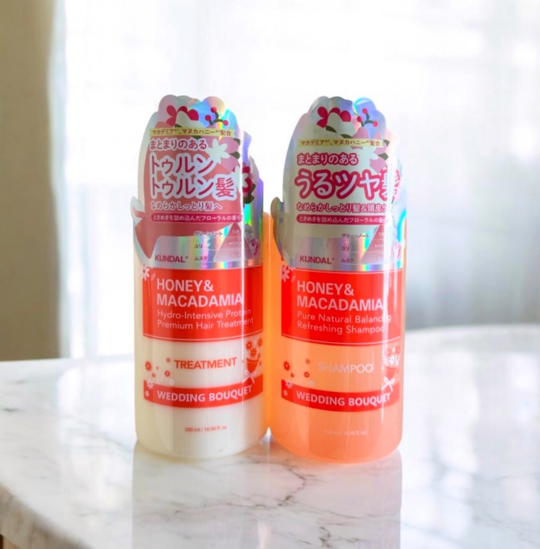 ハニー＆マカデミア シャンプー＆トリートメント『ウェディングブーケの香り』/KUNDAL/市販シャンプーを使ったクチコミ（1枚目）