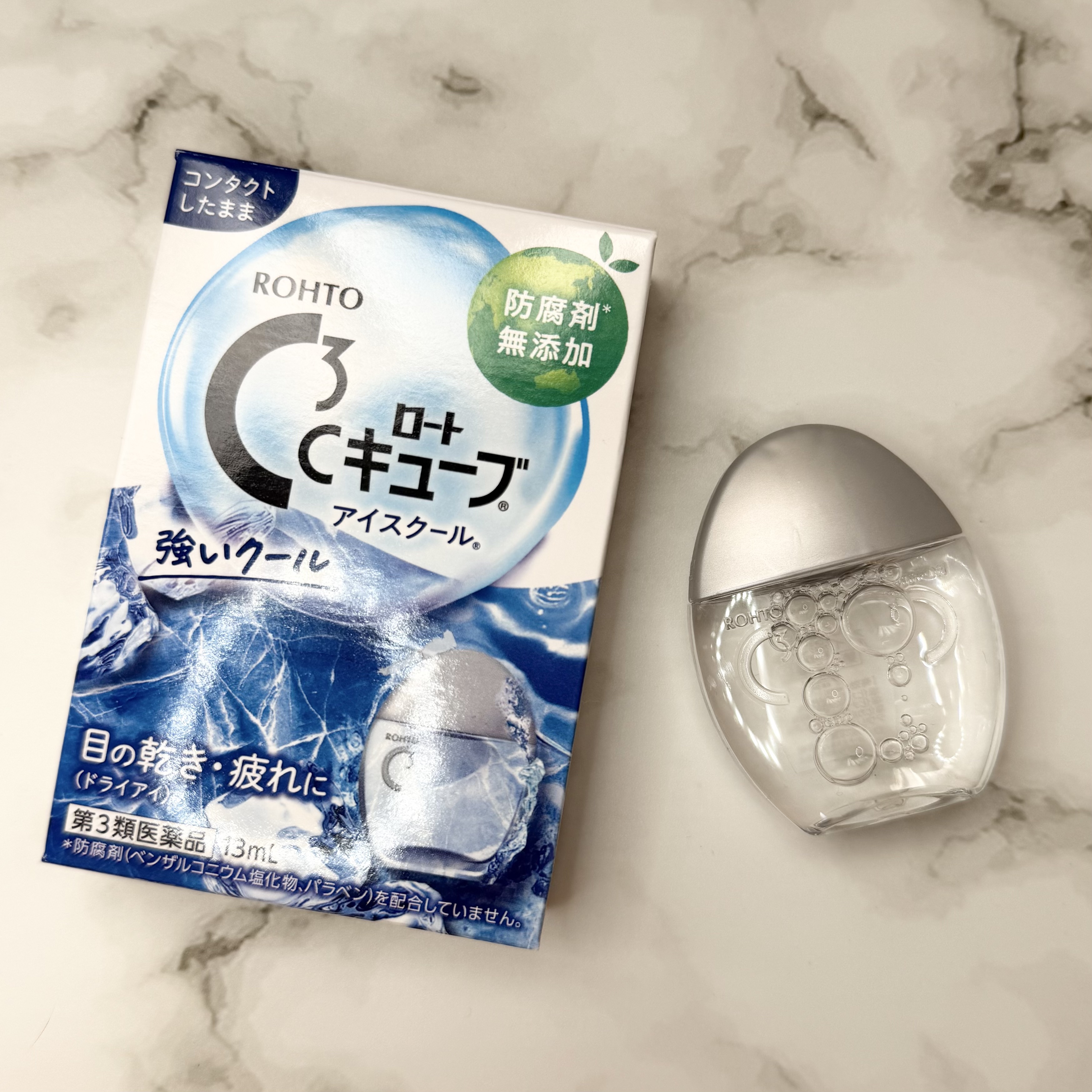 ＼冴え渡るクール感🧊／

⟡.· ⎯⎯⎯⎯⎯⎯⎯⎯ ⟡.·

今回の投稿では、

【 ロート製薬
ロートCキューブ アイスクール 】

をレビュー✍🏻

実際に使ってみた感想をまとめたので、
最後まで見ていただけると嬉しいです♡

⟡.