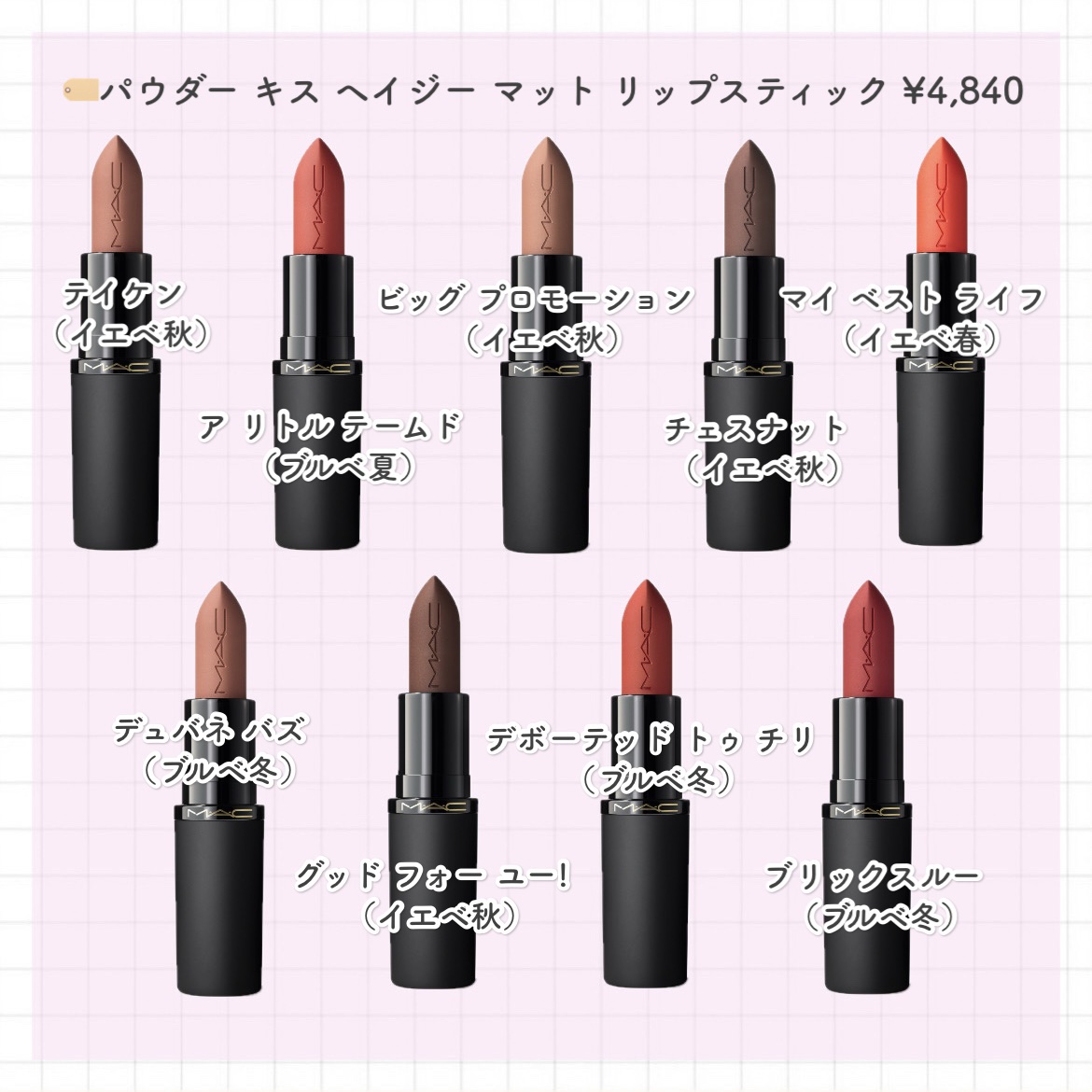 パウダー キス ヘイジー マット リップスティック/M・A・C/口紅を使ったクチコミ（2枚目）