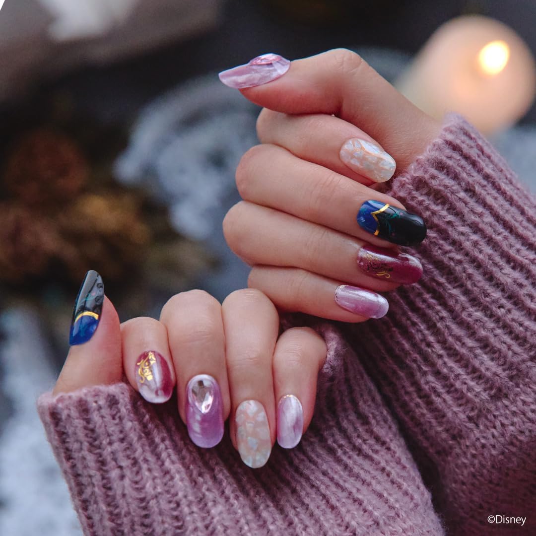 セミキュアジェルネイル（ハンド） N Anna’s Royal Bloom（Disney collection -Frozen Holiday Collection-）