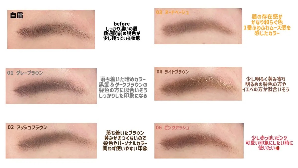 ＳＰ フラッフ ブロウ ムース/MAYBELLINE NEW YORK/眉マスカラを使ったクチコミ（3枚目）
