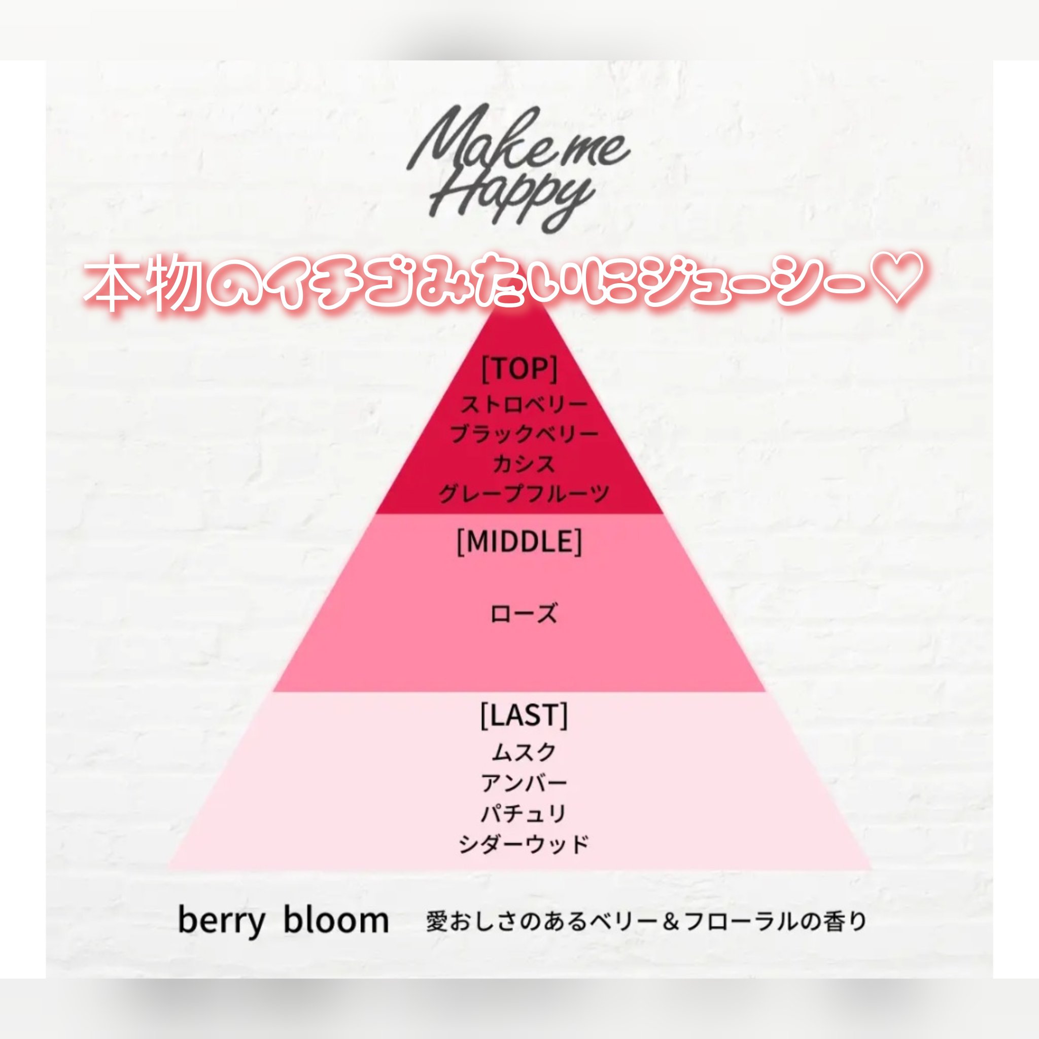 メイクミーハッピー オードトワレ berry bloom/キャンメイク/香水を使ったクチコミ（2枚目）