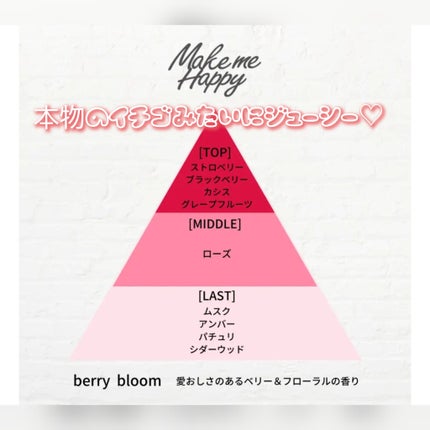 メイクミーハッピー オードトワレ berry bloom/キャンメイク/香水を使ったクチコミ(2枚目)