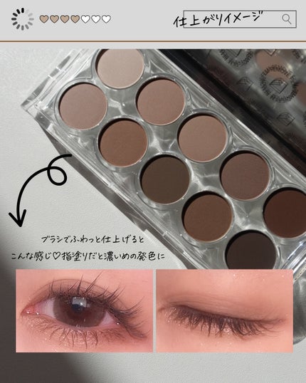 ライトオンアイズシャドウパレット/ルミル/アイシャドウパレットを使ったクチコミ(4枚目)