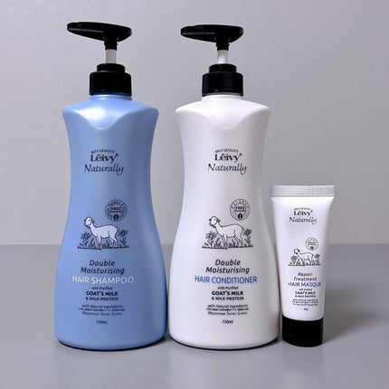 レイヴィー ダブルモイスチャー ヘアシャンプー GM/ヘアコンディショナー GM フルーティ&フローラルな香り/Leivy/市販シャンプーを使ったクチコミ(9枚目)