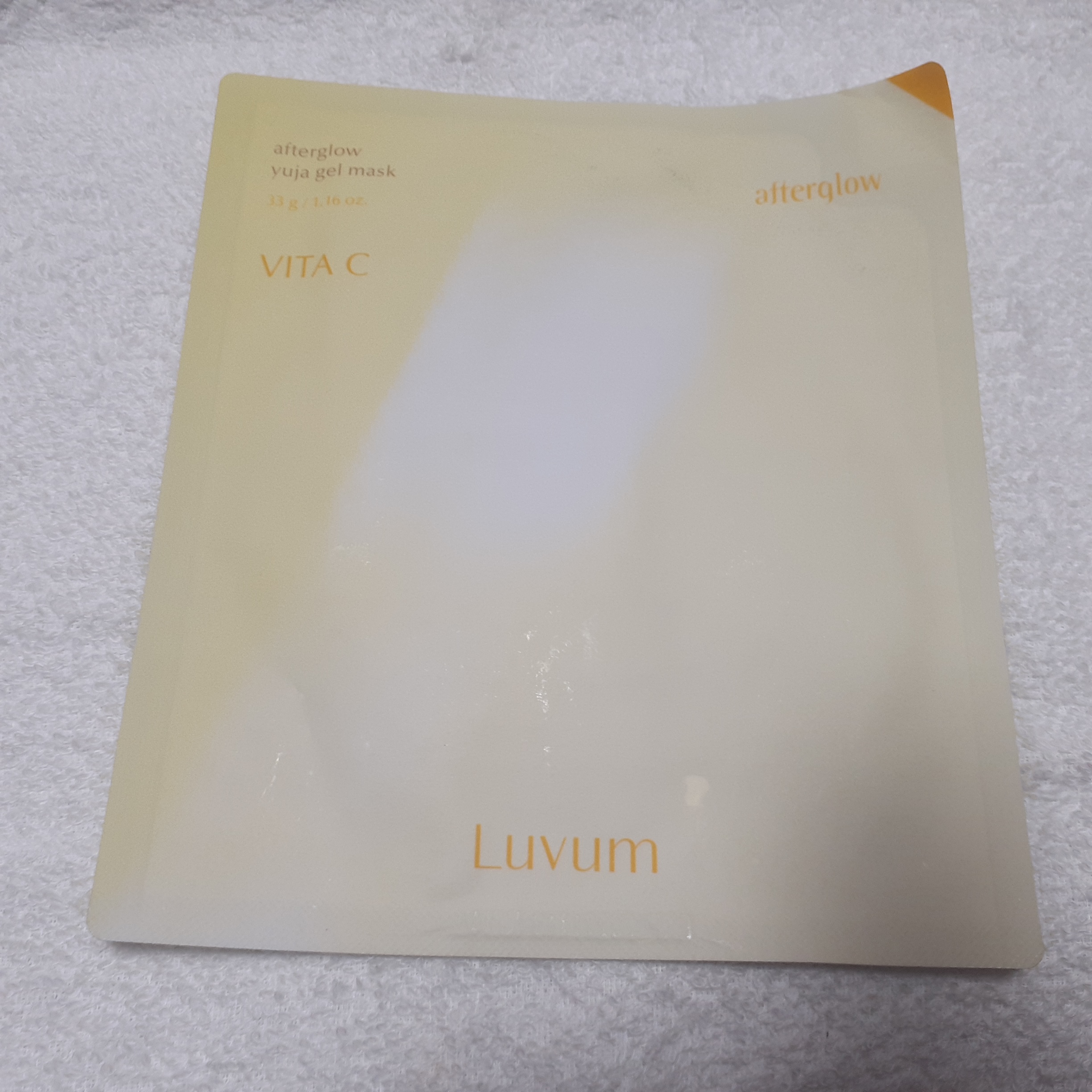 ラビューム アフターグロウ ゆずゲルマスク 1枚入り/Luvum/シートマスク・パックを使ったクチコミ（1枚目）
