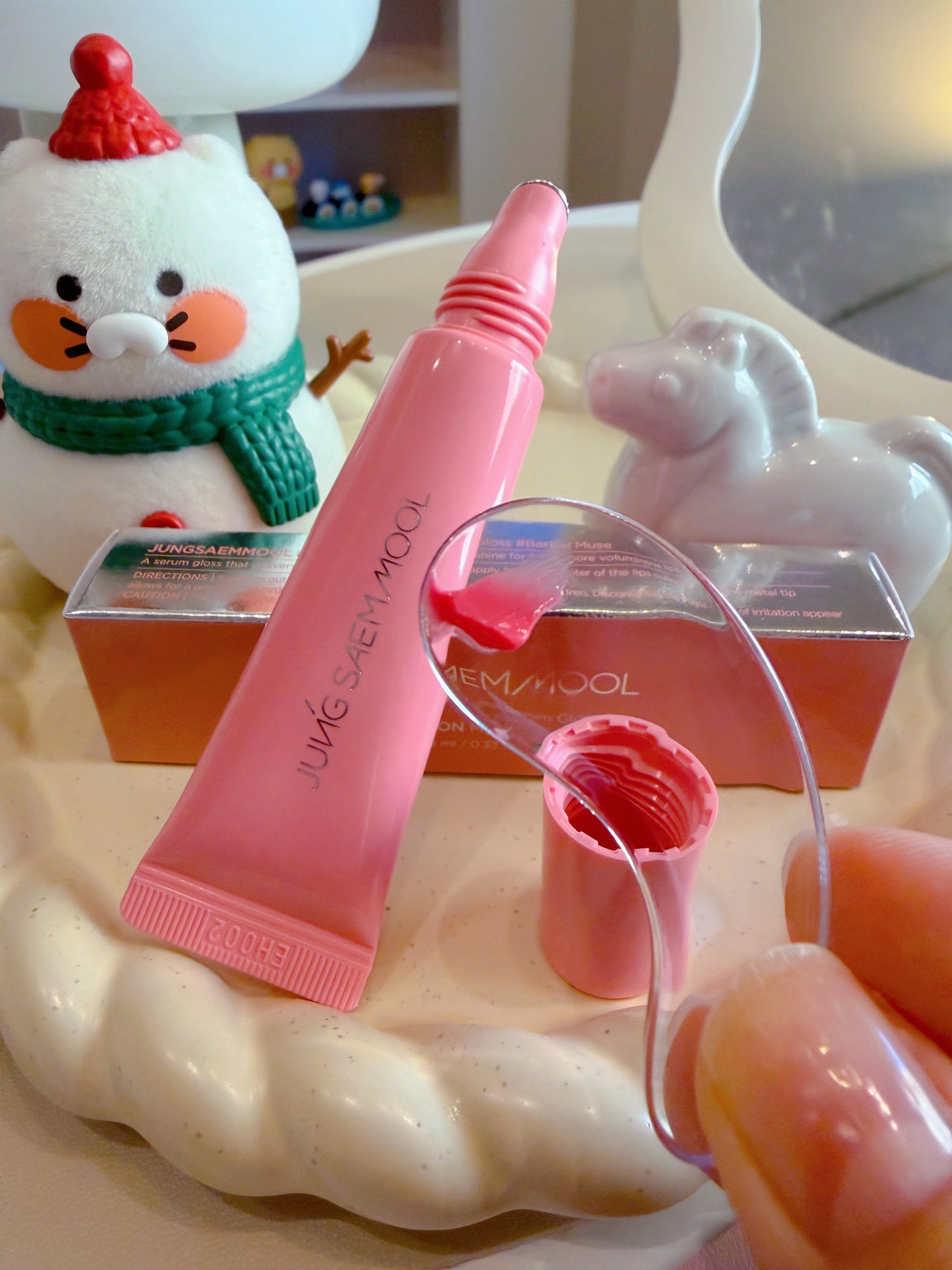 リッププレッションメタルセラムグロス/JUNG SAEM MOOL/リップグロスを使ったクチコミ(2枚目)