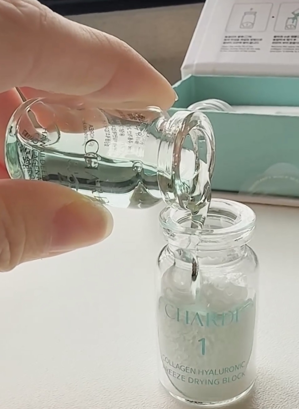 クラウドアンプル 1week キット/CHARDE/美容液を使ったクチコミ（1枚目）