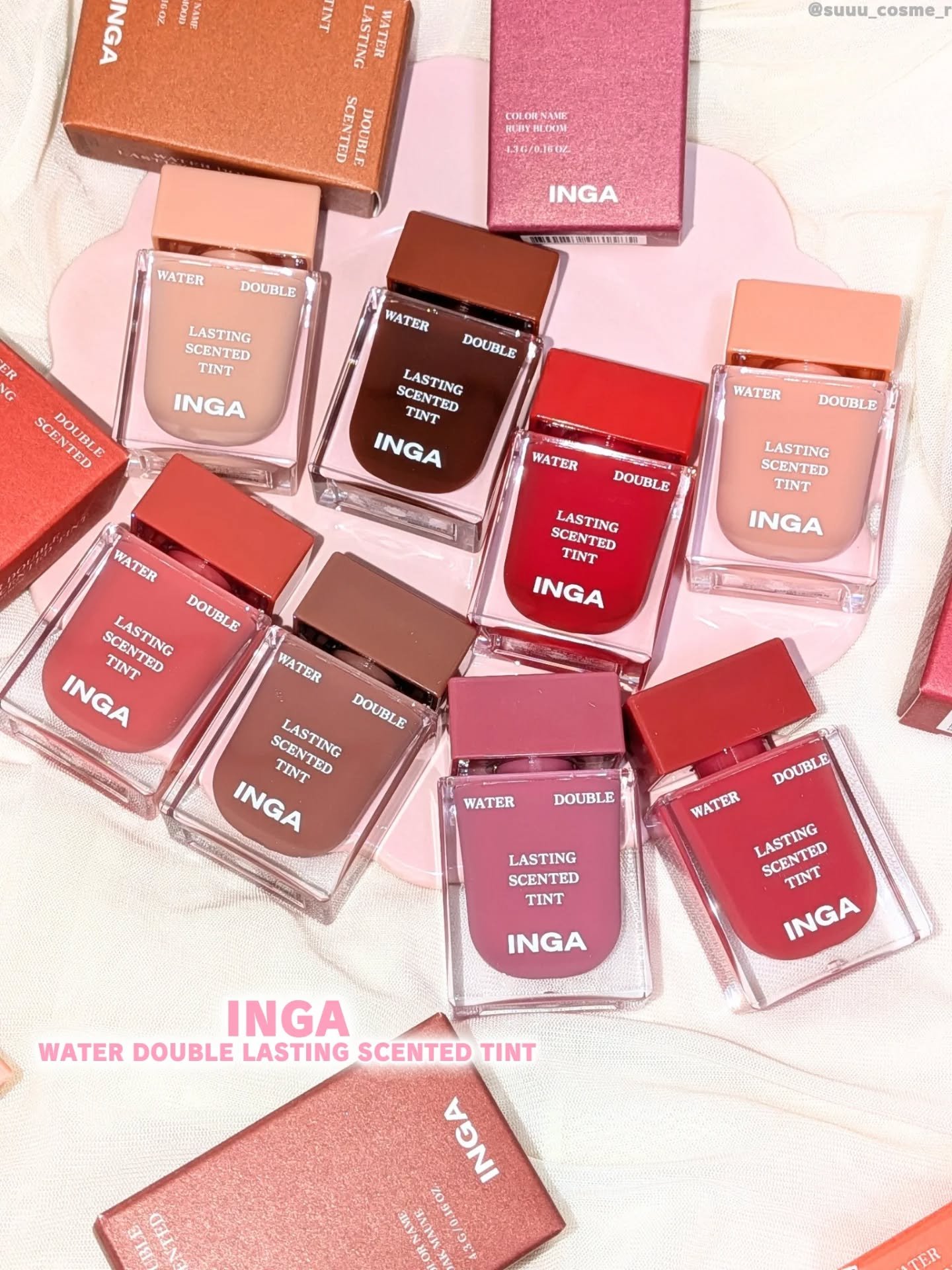 ウォーターダブルラスティングセンティッドティント/INGA/リップティントを使ったクチコミ（1枚目）