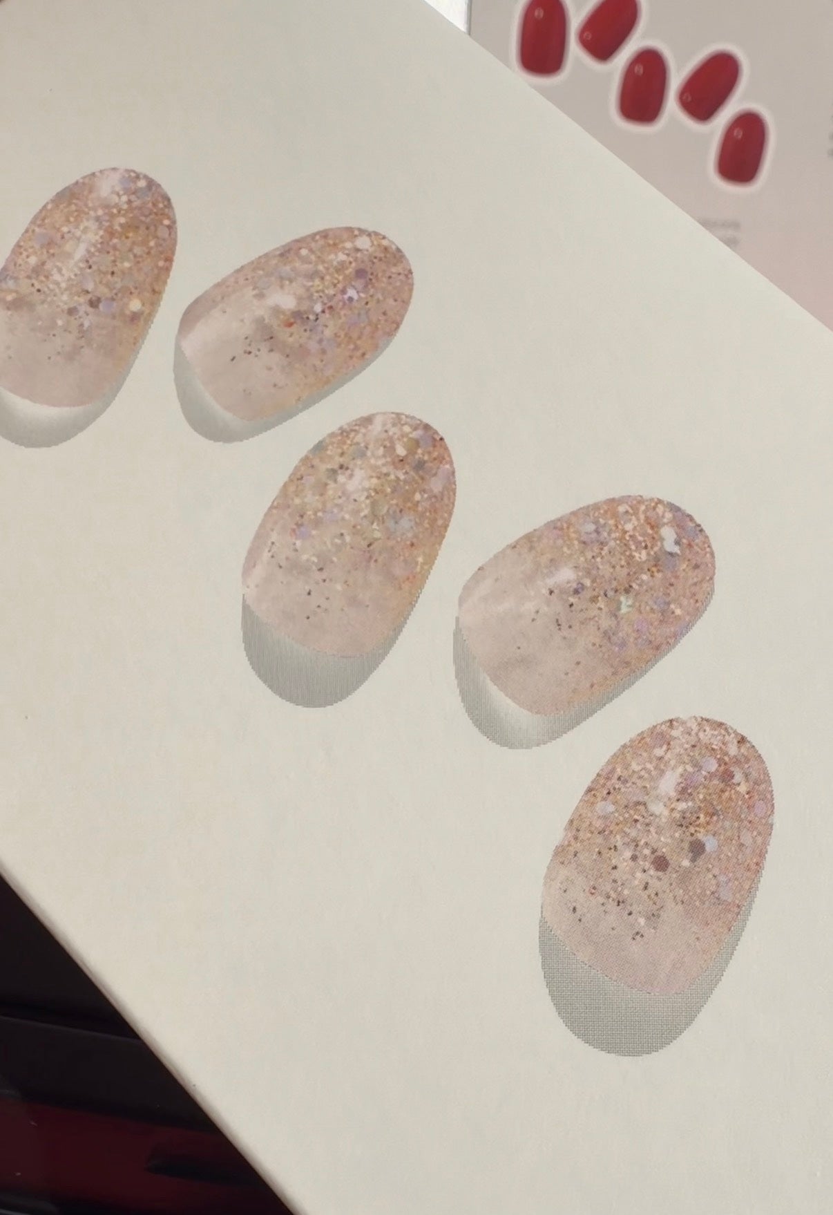 セミキュアジェルネイル(ハンド)/ohora/ネイルシールを使ったクチコミ(4枚目)