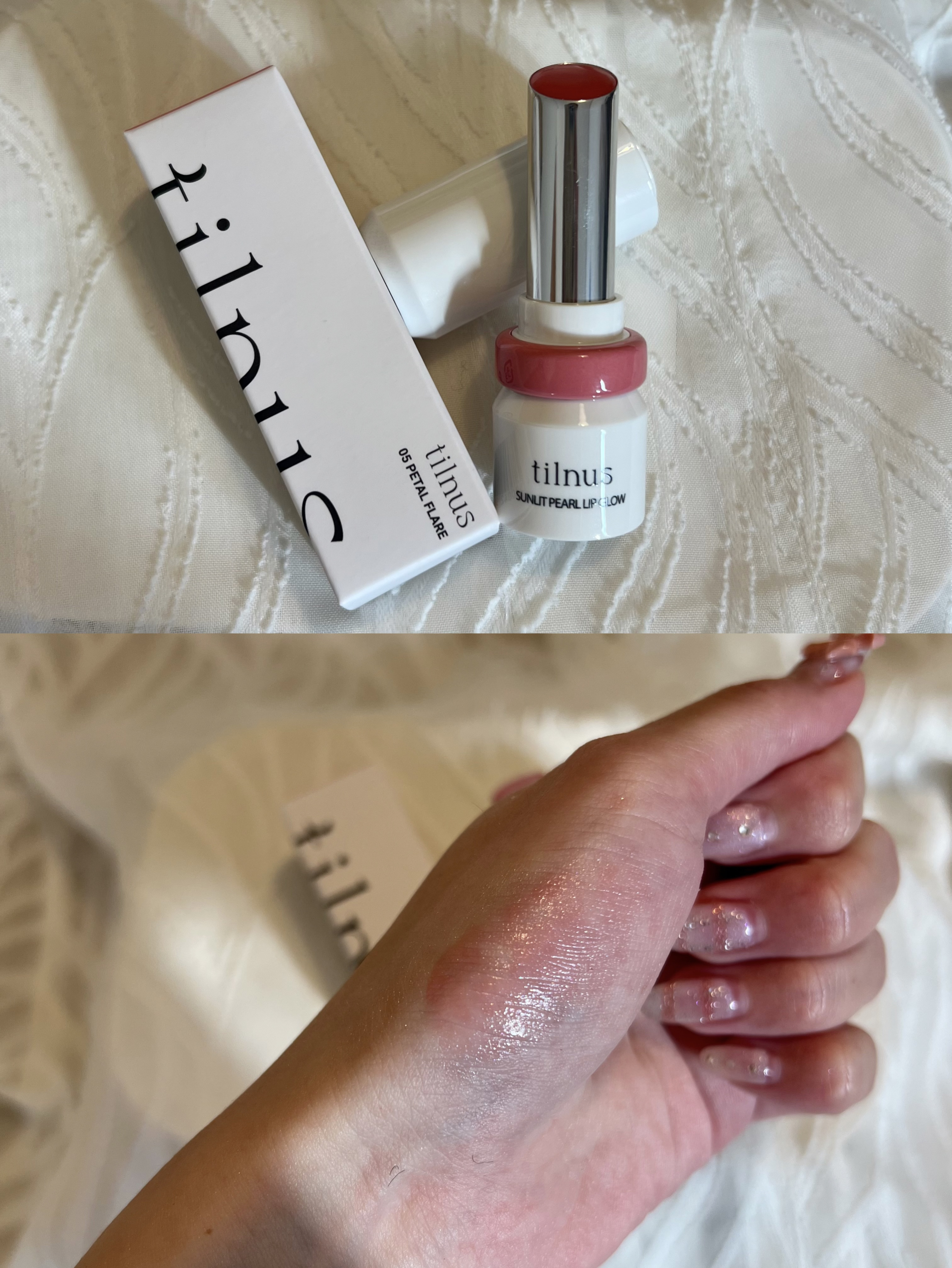 ティルナス  サンリットパール　リップグロウ/tilnus/口紅を使ったクチコミ（2枚目）