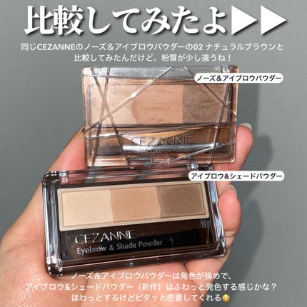 ノーズ&アイブロウパウダー/CEZANNE/パウダーアイブロウを使ったクチコミ(5枚目)