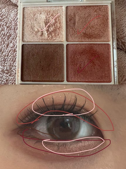 シルキースフレアイズ(マットタイプ)/キャンメイク/アイシャドウパレットを使ったクチコミ(2枚目)