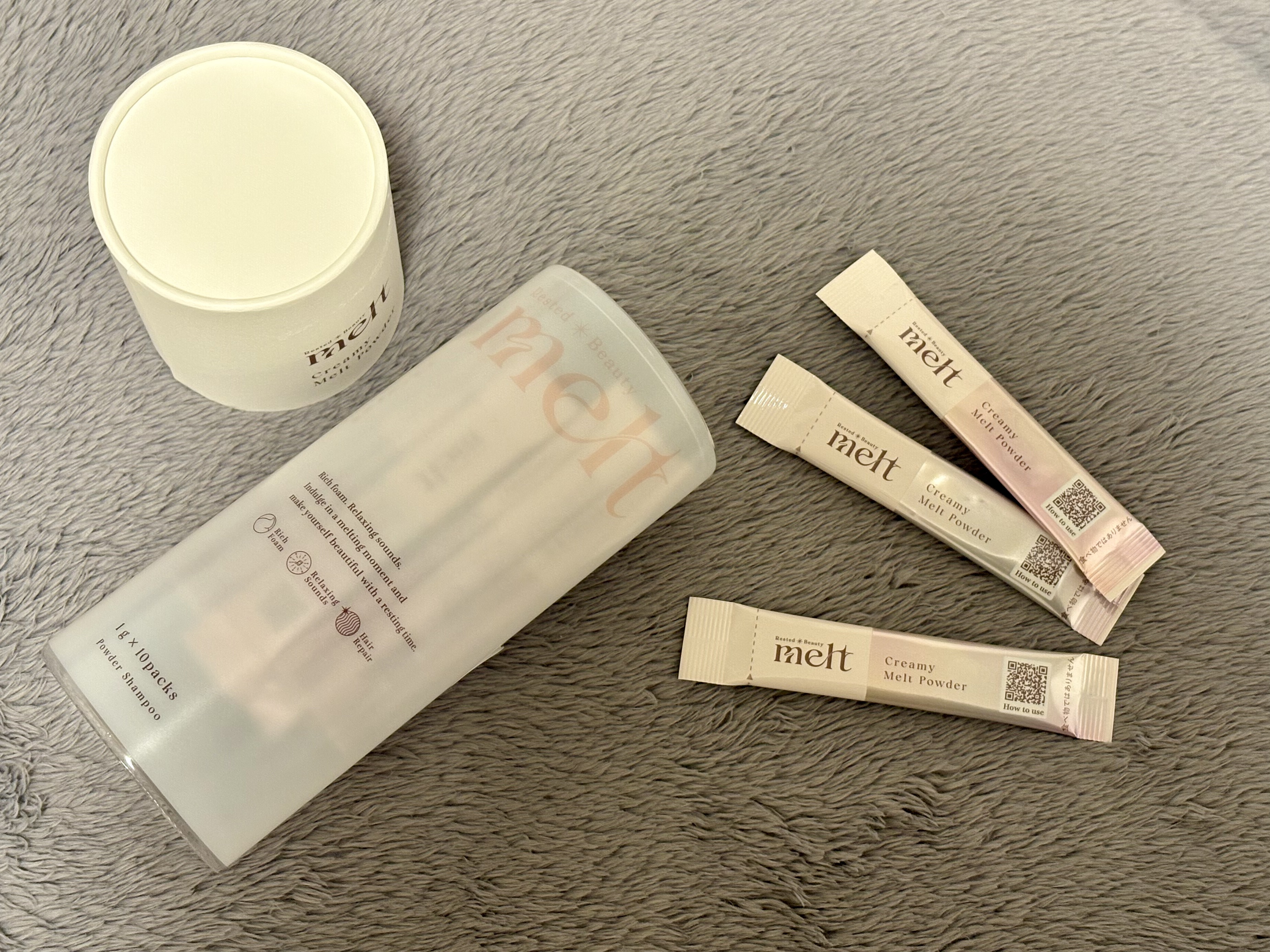 クリーミーメルトパウダー 1g×10包/melt/市販シャンプーを使ったクチコミ（3枚目）