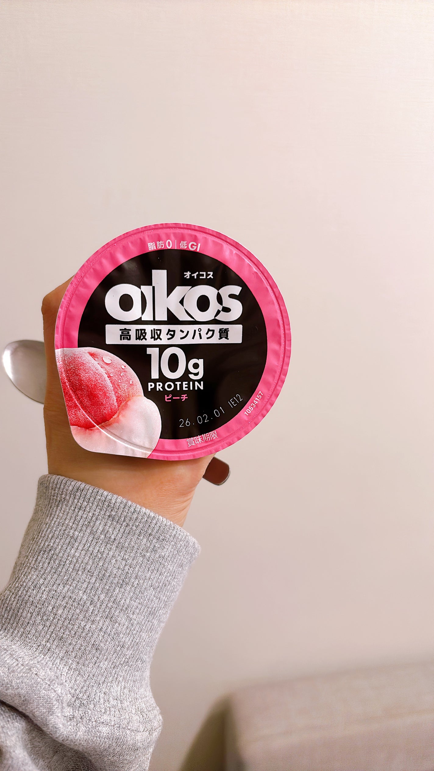 ダノン オイコス 脂肪0 高吸収タンパク質 ピーチ/オイコス/ヨーグルトを使ったクチコミ(1枚目)