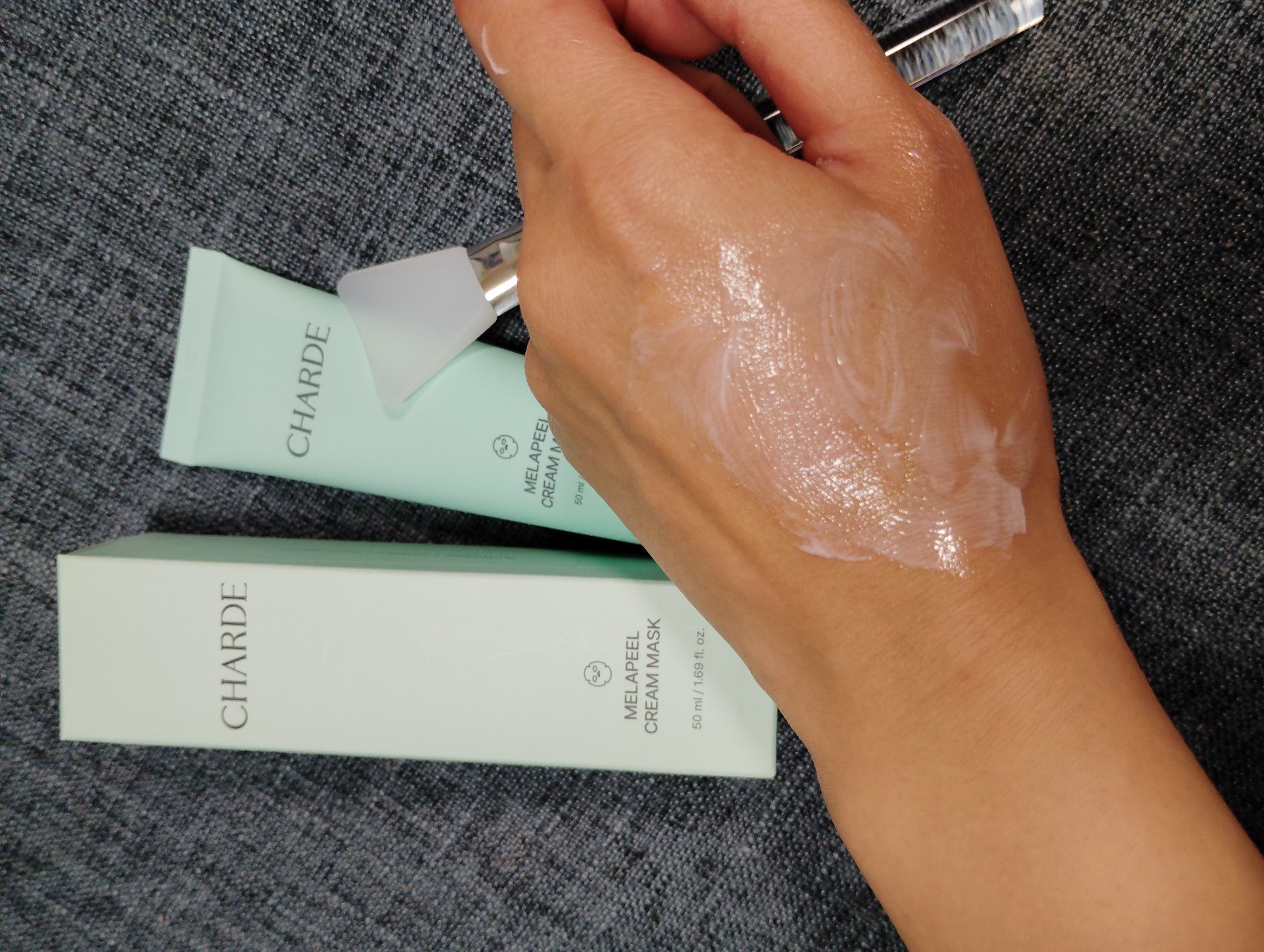 メラピールクリームマスク/CHARDE/ピーリングを使ったクチコミ（3枚目）