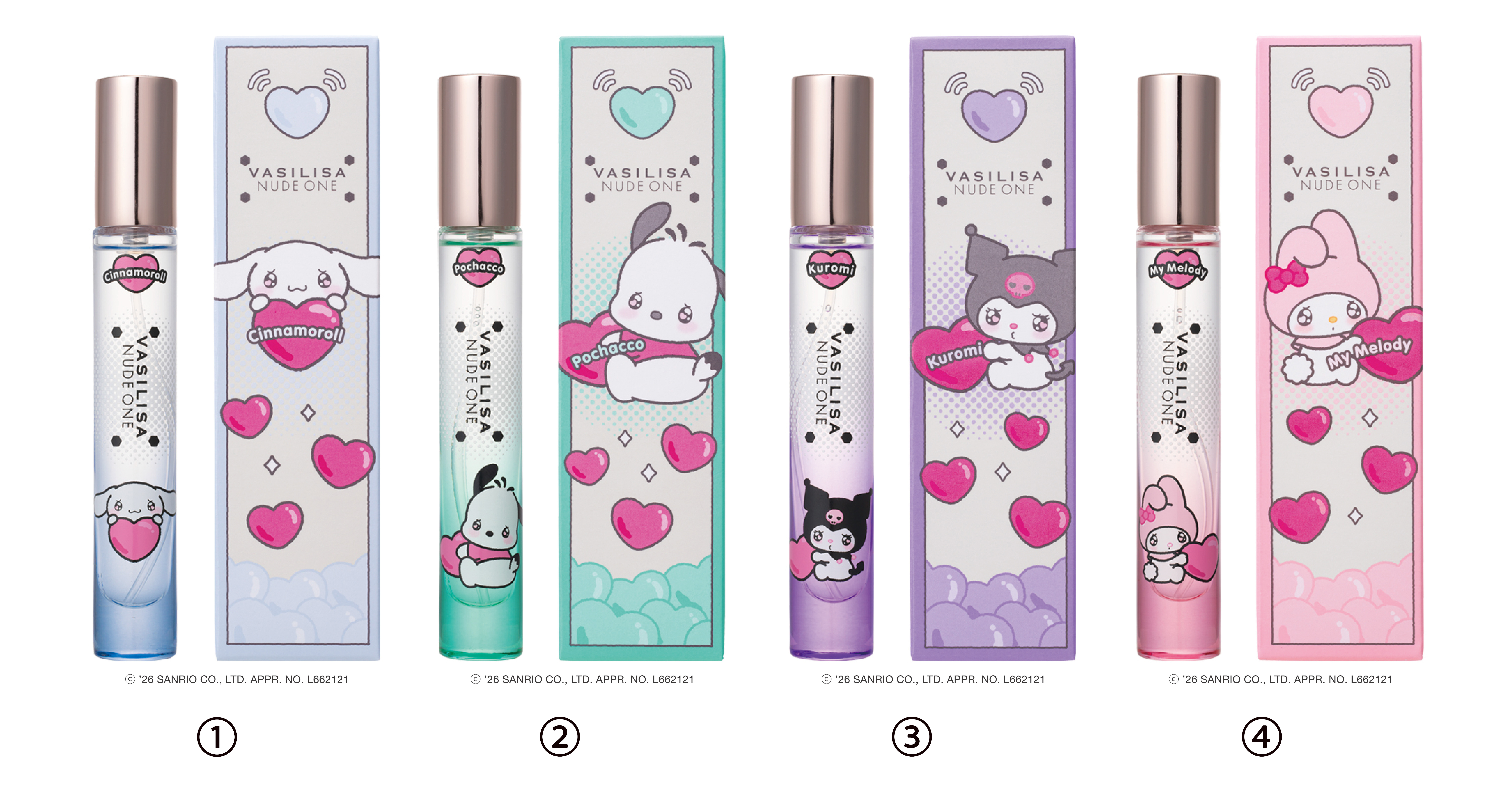 ミニモアパフュームからサンリオコラボのミニ香水が登場の画像