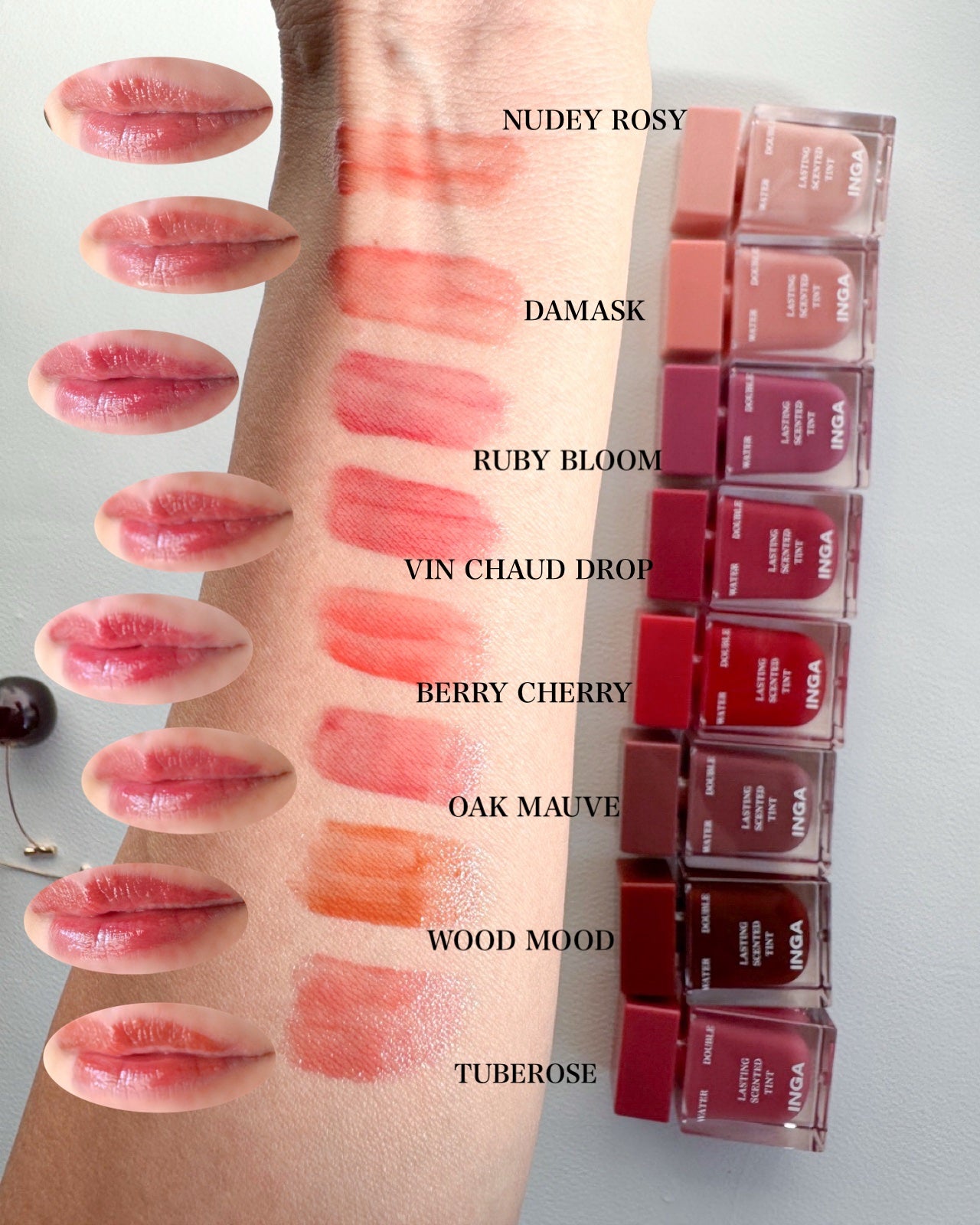 ウォーターダブルラスティングセンティッドティント/INGA/リップティントを使ったクチコミ(3枚目)