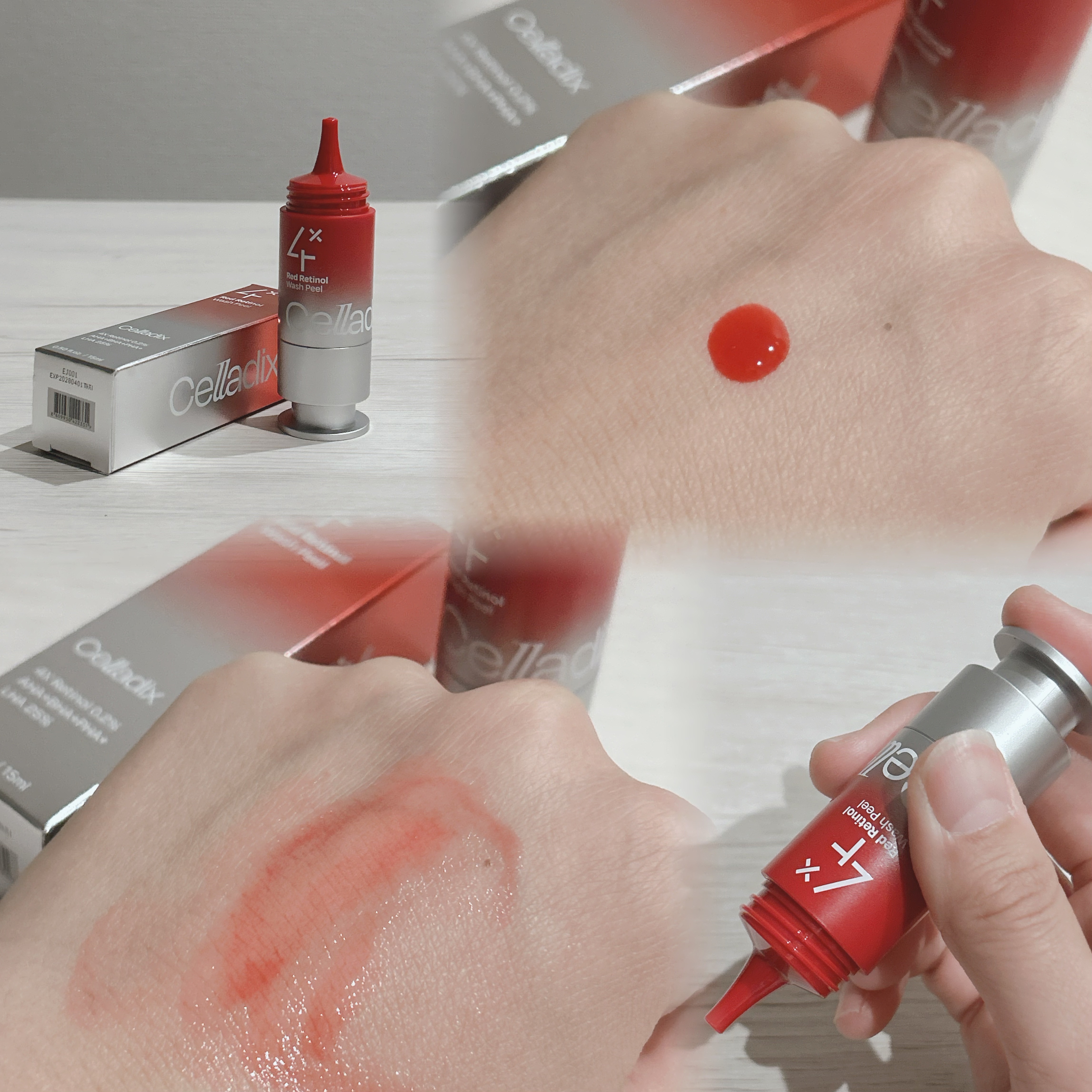 レッドレチノールウォッシュピール/Celladix/ピーリングを使ったクチコミ（2枚目）