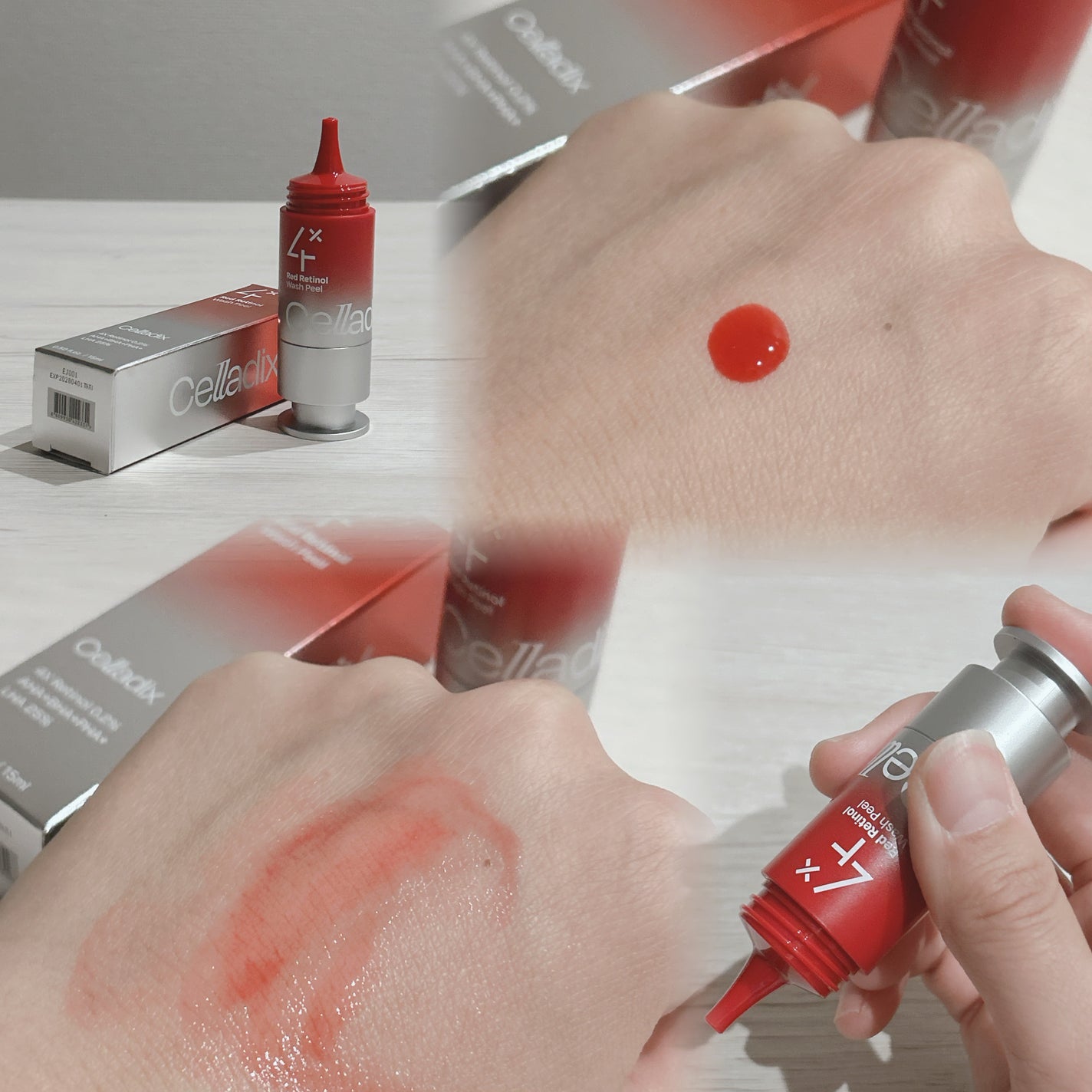 レッドレチノールウォッシュピール/Celladix/ピーリングを使ったクチコミ(2枚目)
