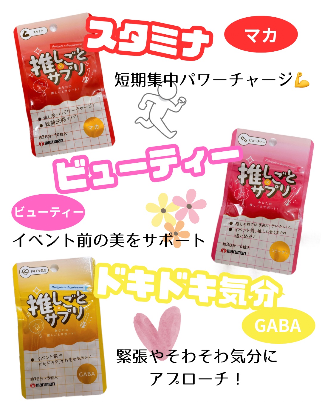 推しごと×サプリ/マルマンH＆B/健康サプリメントを使ったクチコミ（2枚目）