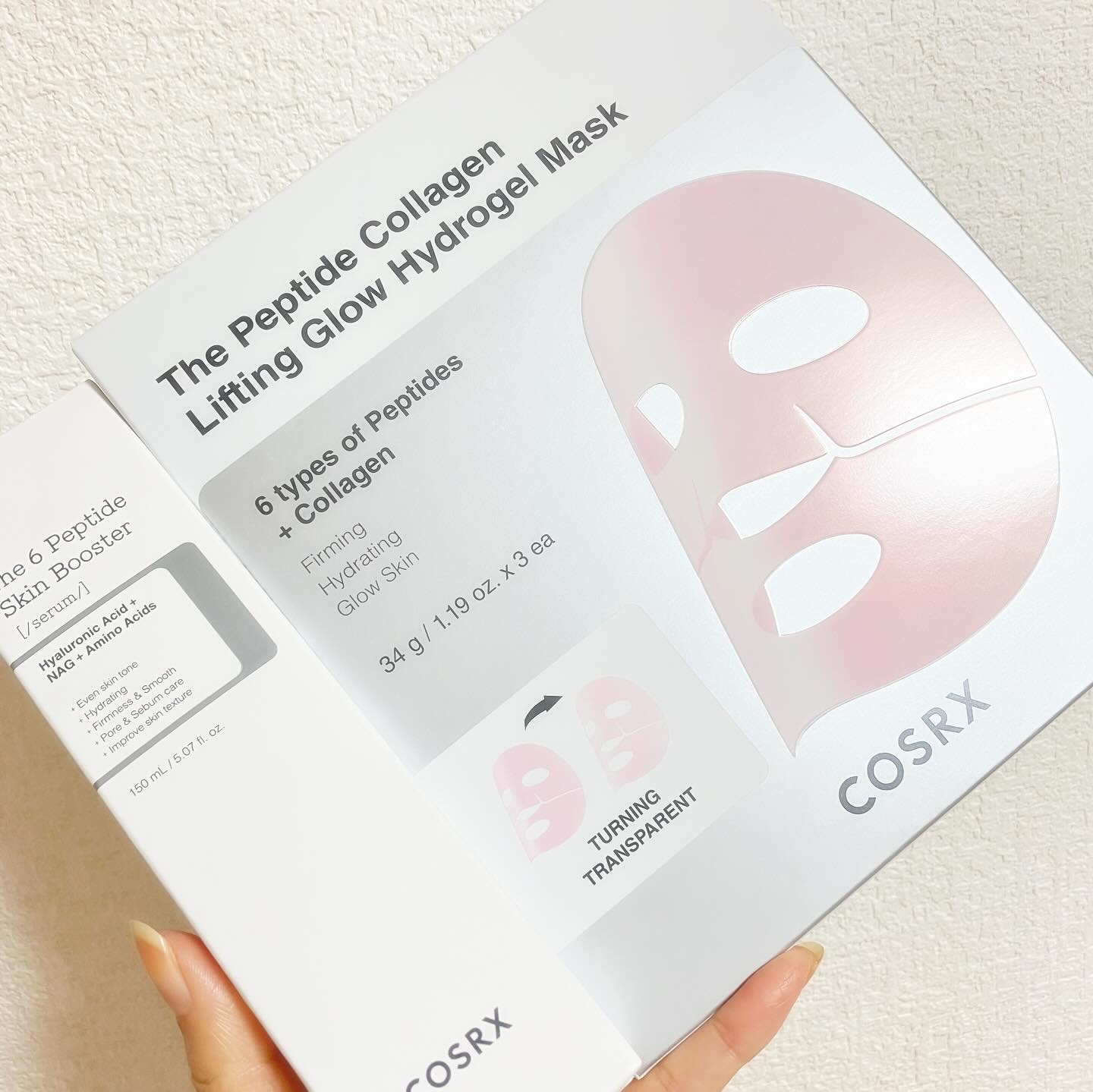 COSRXの人気成分の1つ
ペプチドシリーズ 
特に安定人気なのが2年くらい前に出た
RXザ・6ペプチドスキンブースターセラム
このセラムは導入美容液
冬になると特に使いたくなる人も増える
レイヤーケアとして人気
こちらはめちゃくちゃさっぱ