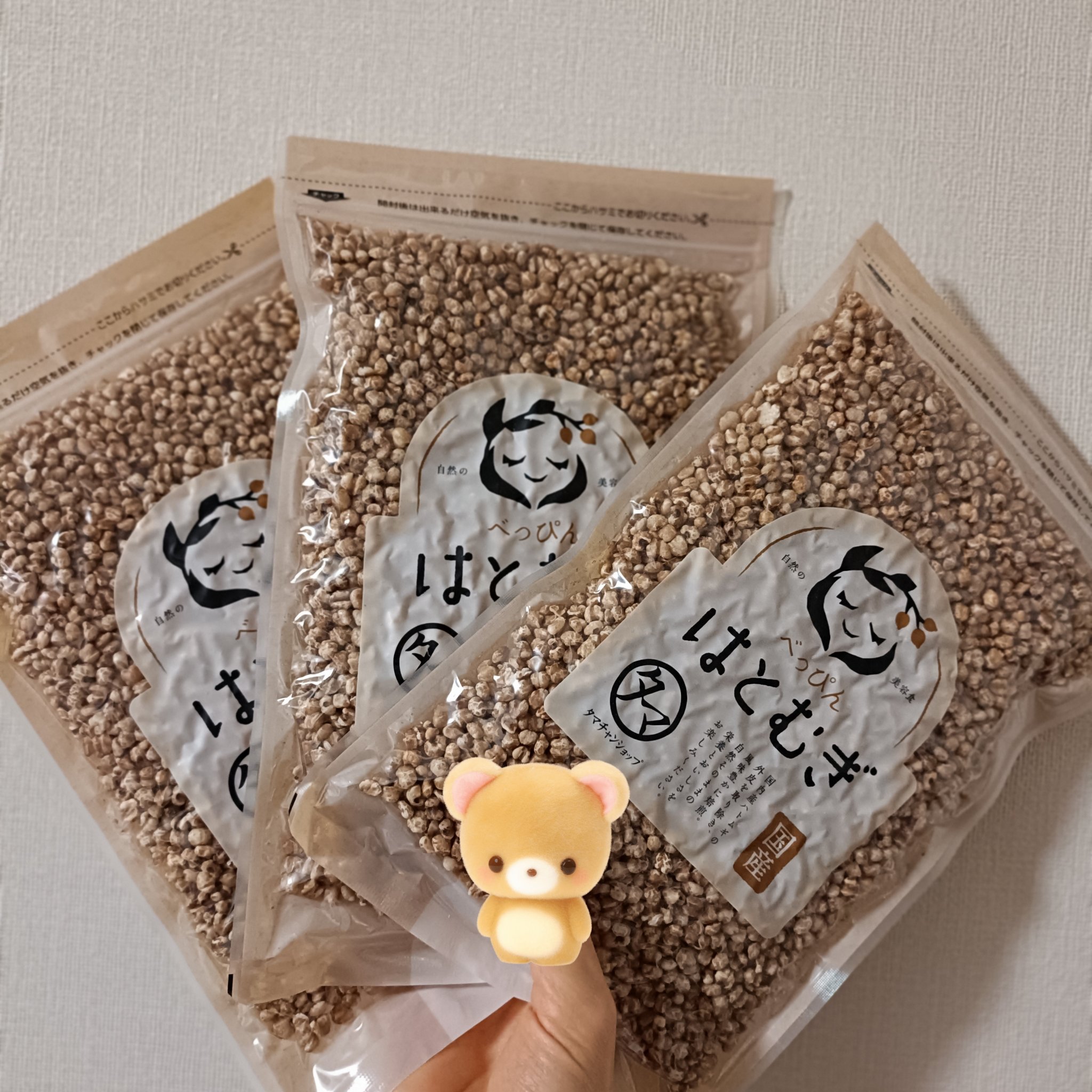 タマチャンショップ
べっぴんはとむぎ3袋購入。

メガ割で購入した1キロが速攻なくなったからとりま3袋。
またメガ割で買いたい😊