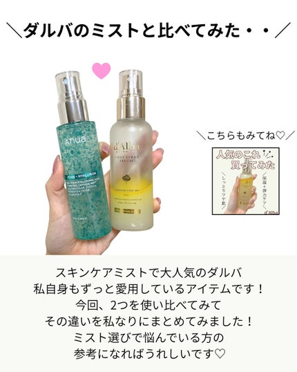 PDRNヒアルロン酸ハイドレイティングミスト/Anua/ミスト状化粧水を使ったクチコミ(5枚目)