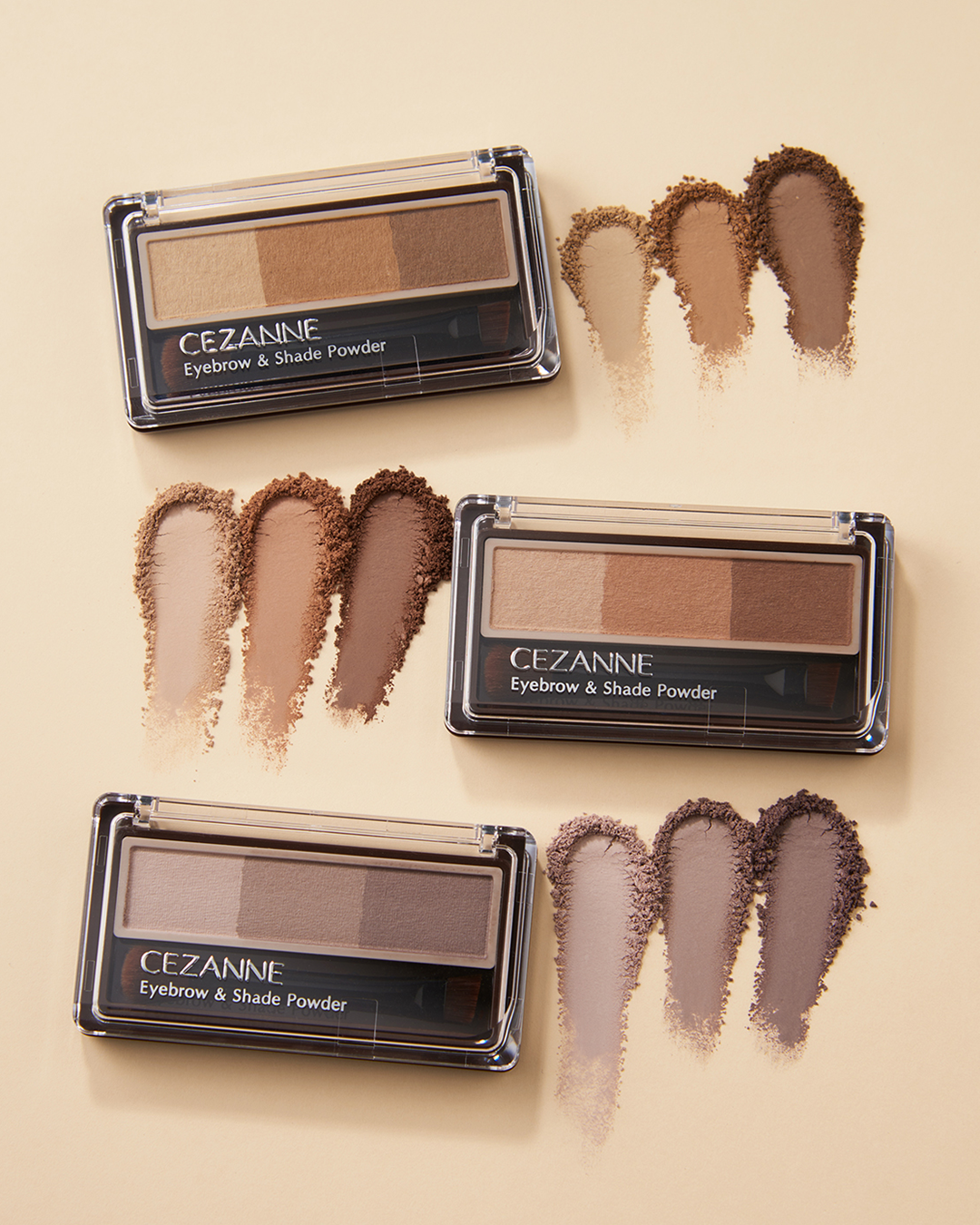 アイブロウ&シェードパウダー/CEZANNE/パウダーアイブロウを使ったクチコミ（1枚目）