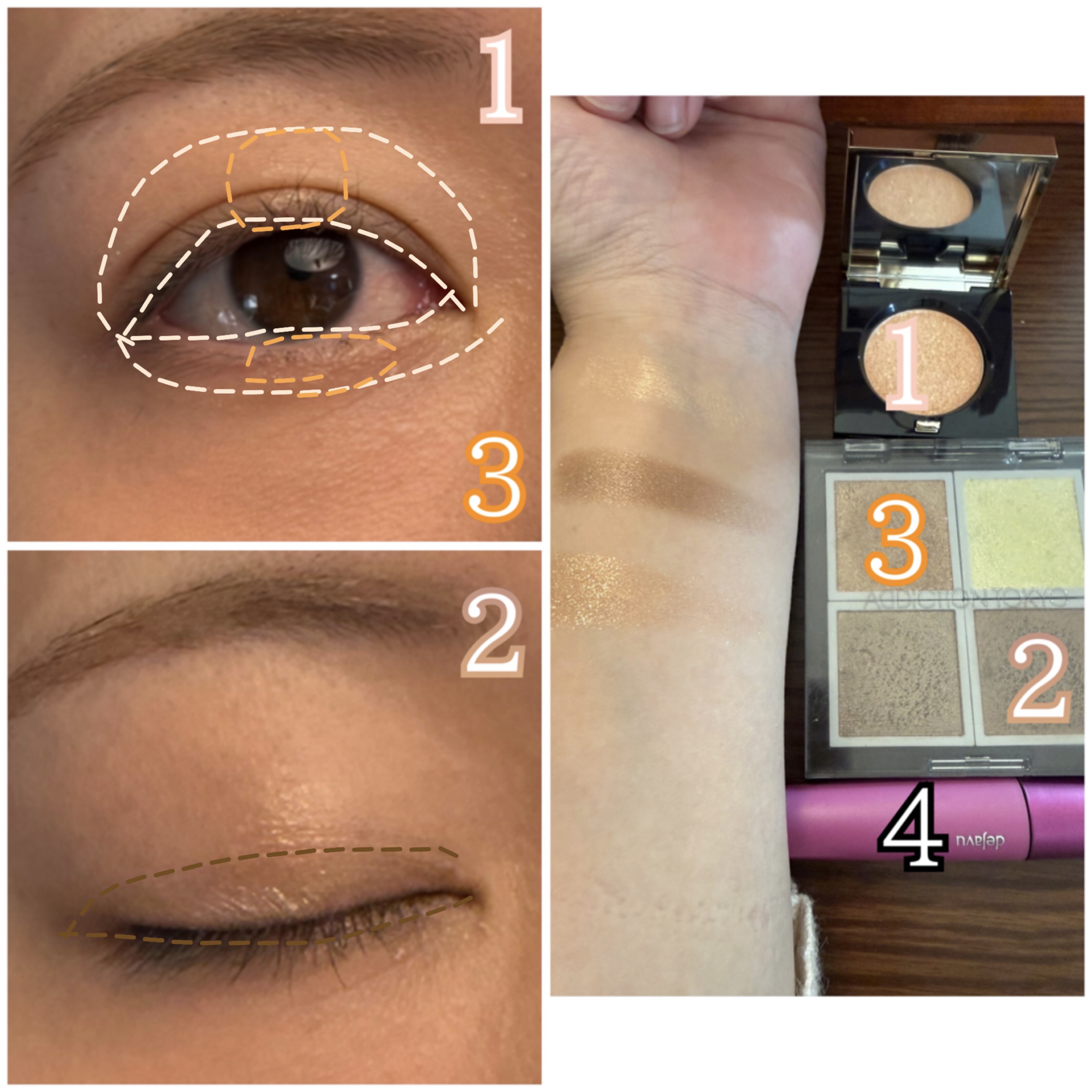 アディクション ザ シングル アイシャドウ スパークル 011SP Wrap Time/ADDICTION/単色アイシャドウを使ったクチコミ（3枚目）