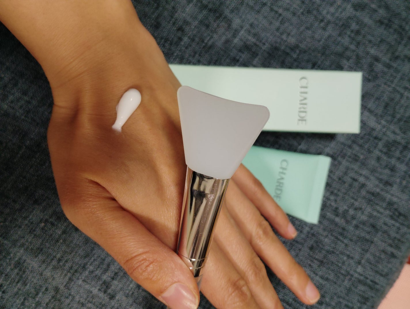 メラピールクリームマスク/CHARDE/ピーリングを使ったクチコミ(2枚目)