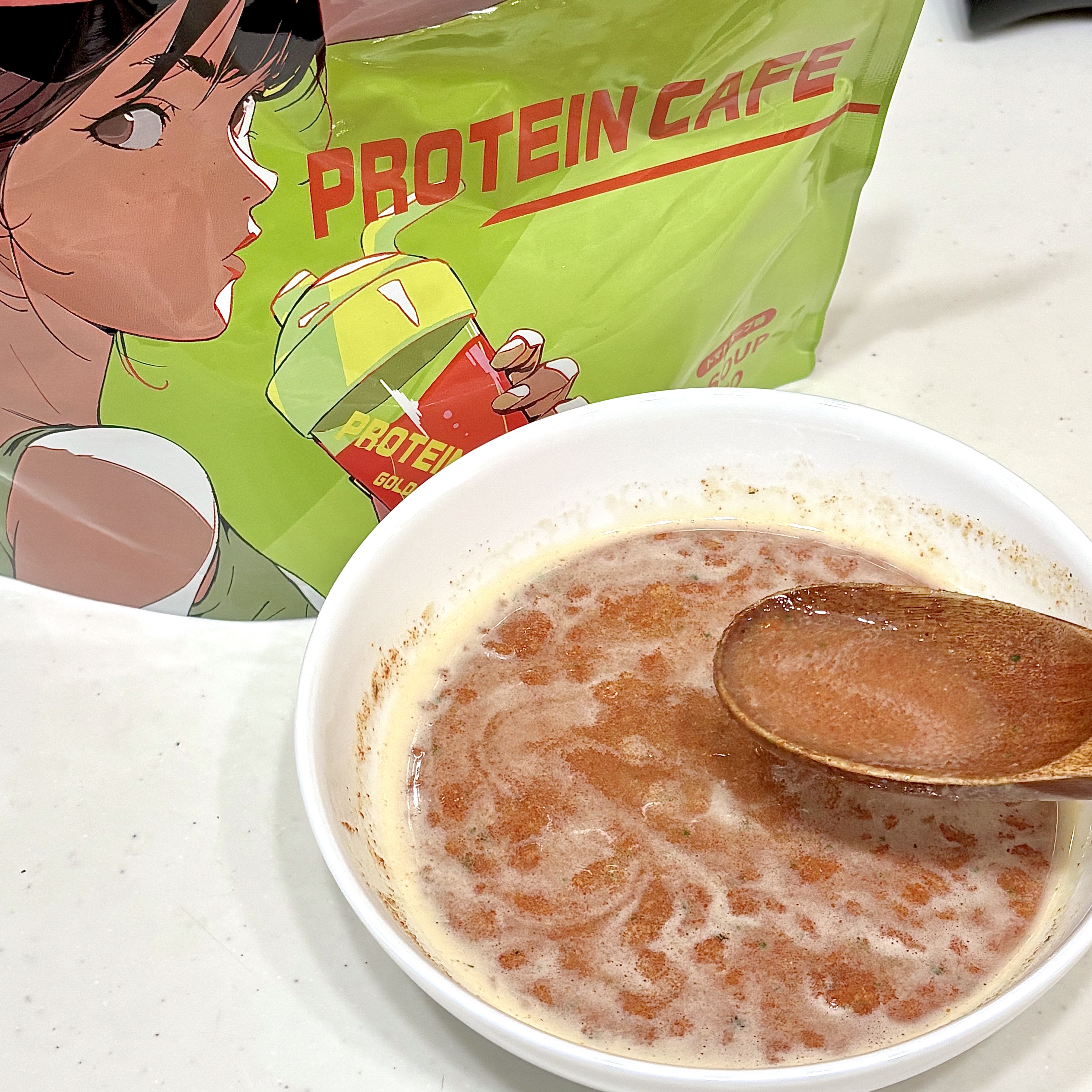 ゴールドスープトマト/プロテインカフェ/プロテインバーを使ったクチコミ（3枚目）