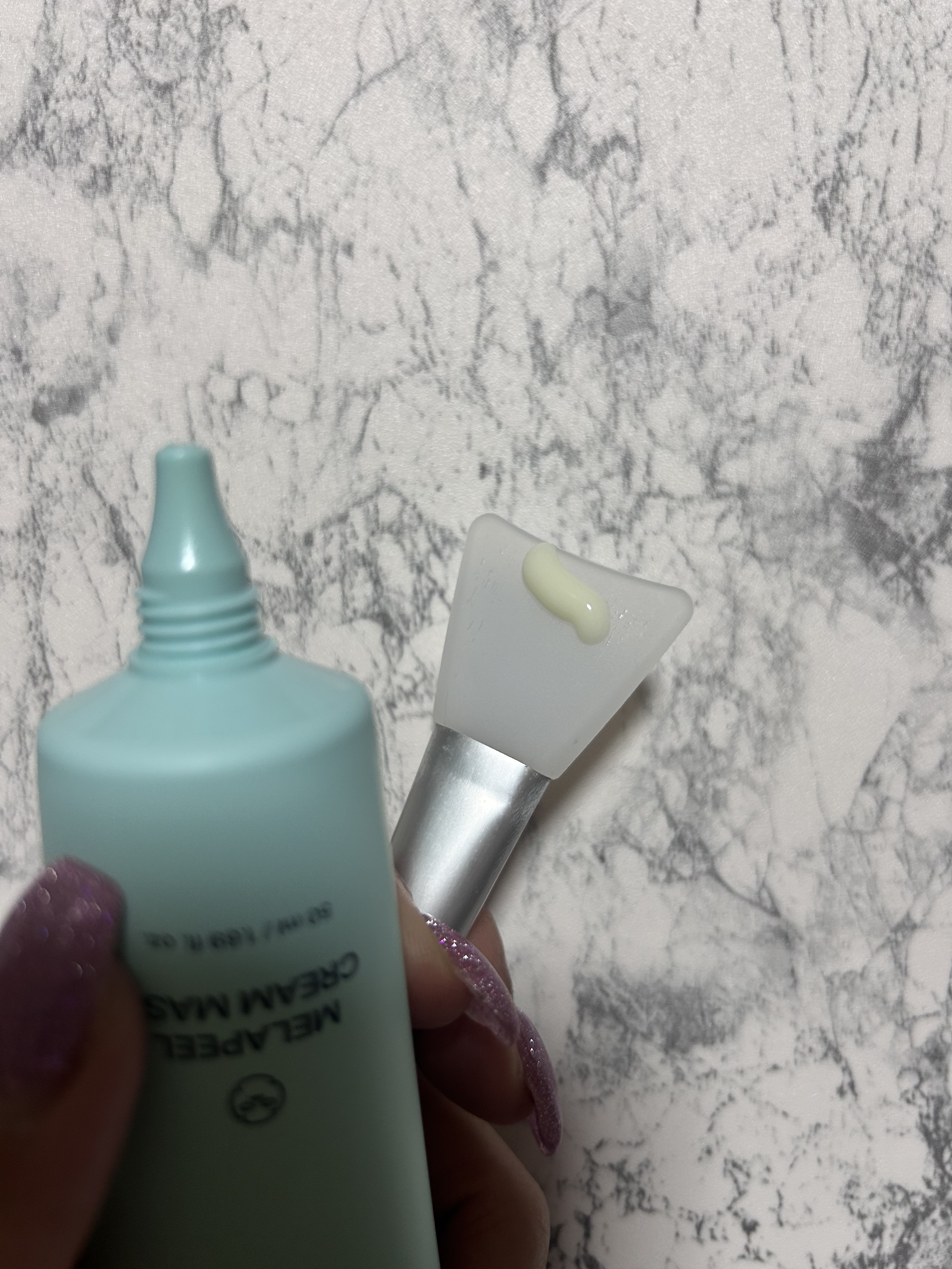 メラピールクリームマスク/CHARDE/ピーリングを使ったクチコミ（2枚目）