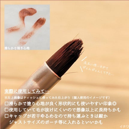 AC リップブラシ/AC MAKEUP/メイクブラシを使ったクチコミ(4枚目)