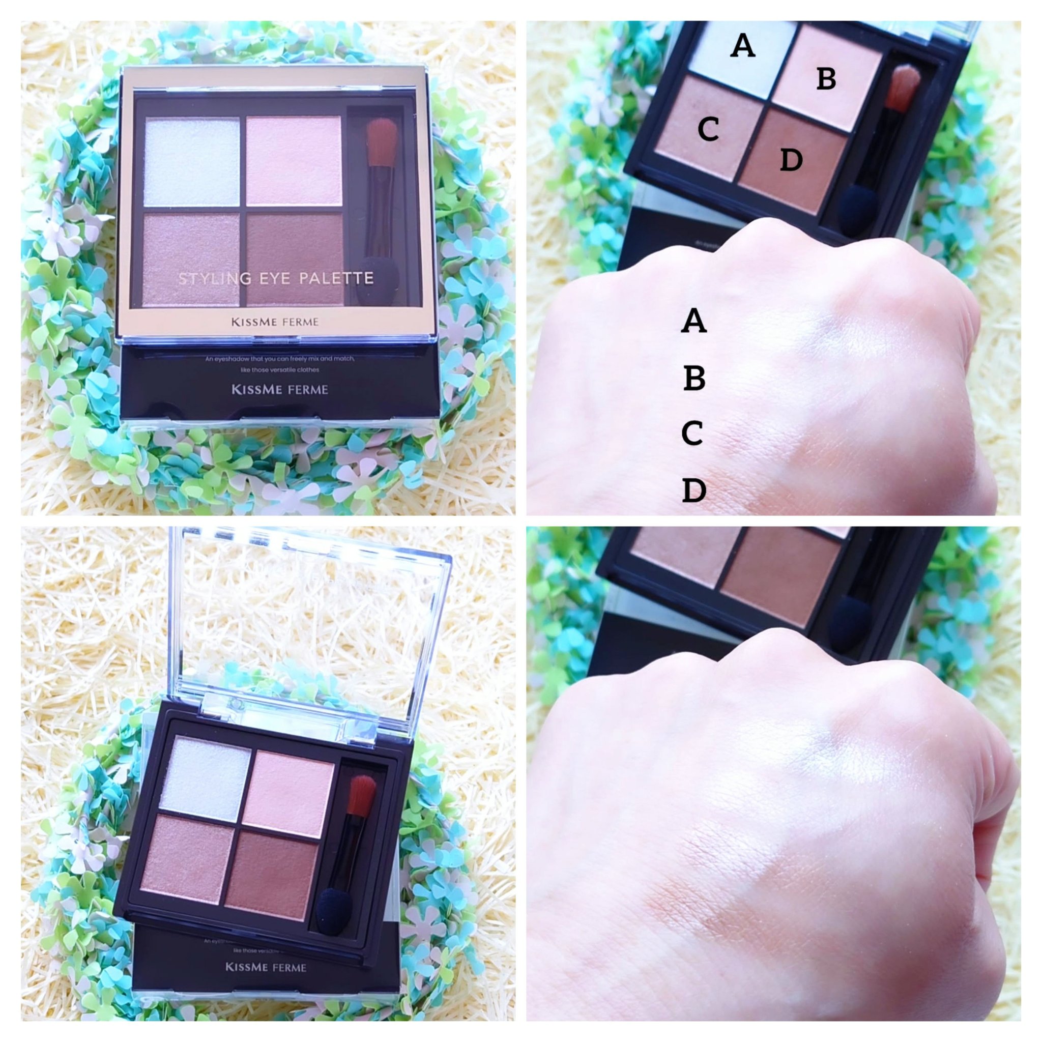 KISSME FERME
キスミー フェルム 🌼
『スタイリングアイパレット』
ブラシ・チップ付き
✮01 メゾンベージュ使用
美しい陰影とツヤ感を叶える
ベージュ系ブラウン

キスミーフェルム様から
🎁いただきました🐦
ありがとうご